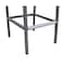 Armen Living Marina Outdoor Patio Barstool in Gray Powder Coated Finish with Gray Sling Textilene LCMABAGR - alternate 6